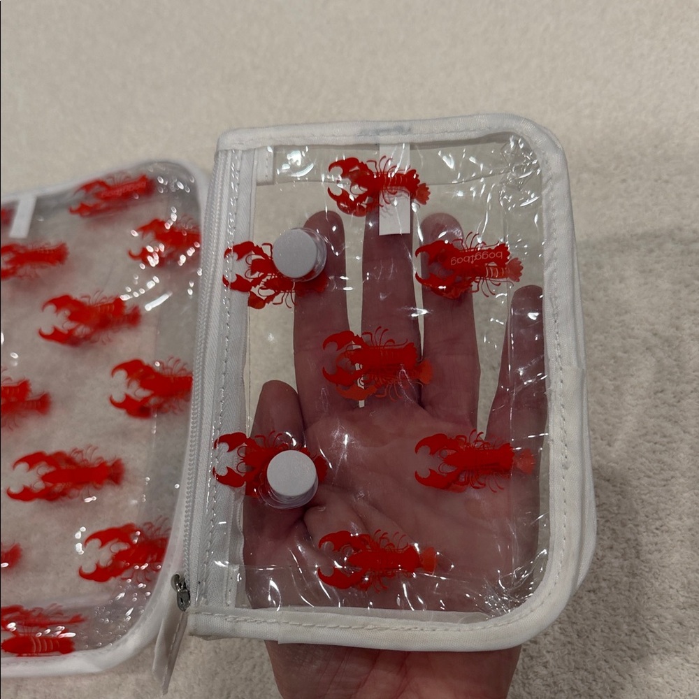 BOGG BAG Clear Pouch with Orange Lobster Graphic - Picture 5 of 5